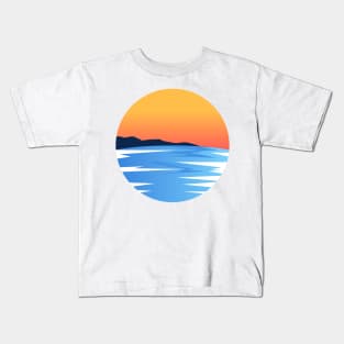 Sea and Sunset, Beach Sunset Kids T-Shirt